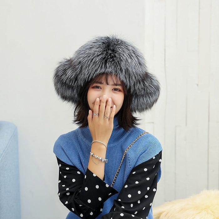 Russian Women Fluffy Fur Caps