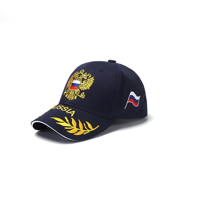 Embroidered Russian Double Eagle Crest Snapback Hat