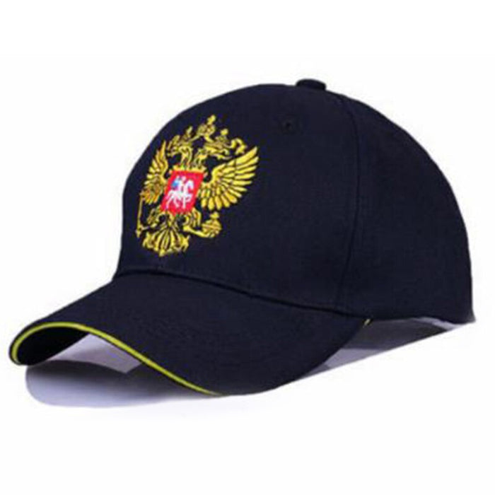 Embroidered Russian Double Eagle Crest Snapback Hat